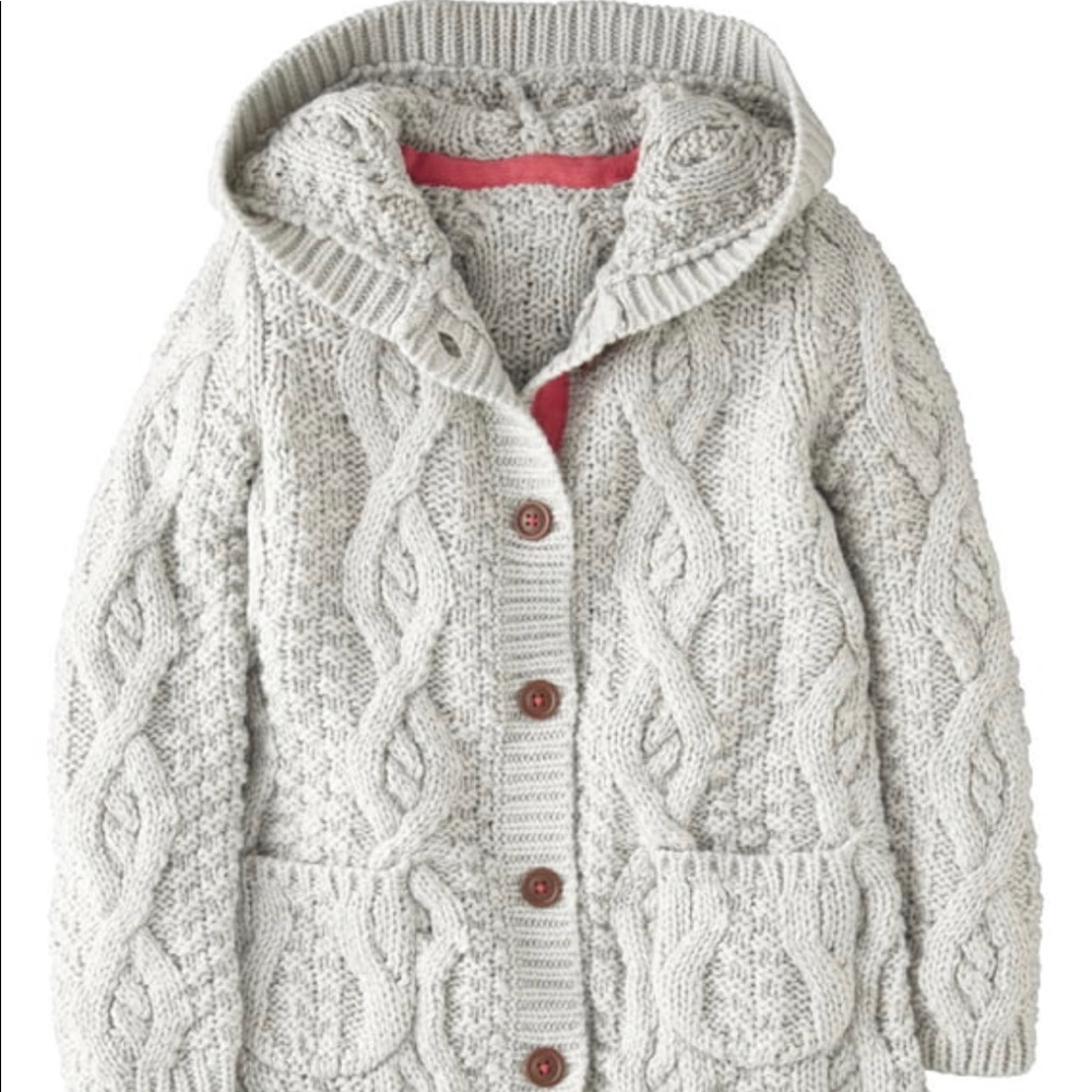 Mini Boden Hooded Cardigan Sweater